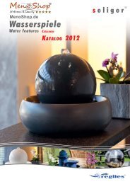 SELIGER ZIMMERBRUNNEN Hauptkatalog - MenoShop GmbH