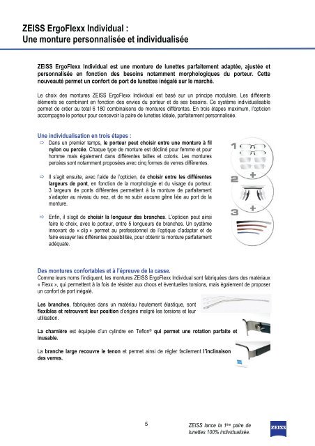 ZEISS lance la premiÃ¨re paire de lunettes 100 ... - Menrad