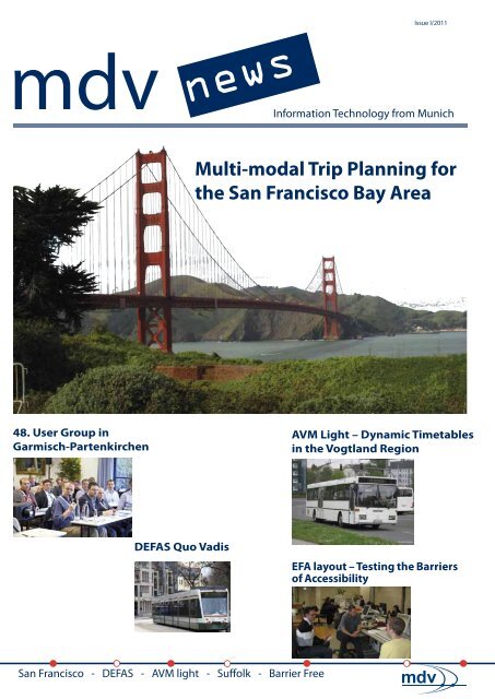 Multi-modal Trip Planning for the San Francisco Bay Area - Mentz ...