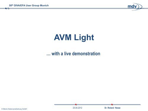 ITEM 10 - RBL-Light - Mentz Datenverarbeitung GmbH