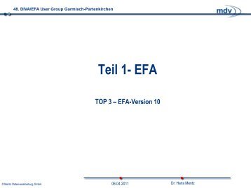 EFA-Version 10 - Mentz Datenverarbeitung GmbH