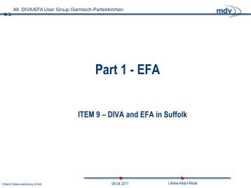 DIVA and EFA in Suffolk - Mentz Datenverarbeitung GmbH