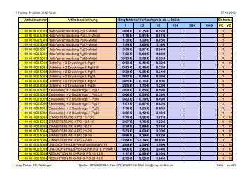 Preisliste - mep elektrik peikert KG