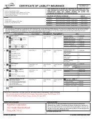 CERTIFICATE OF LIABILITY INSURANCE - Meplan GmbH