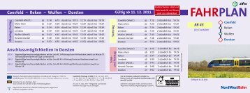 FAHRPLAN - NordWestBahn