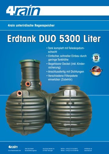 Erdtank DUO 5300 Liter - 4rain.de