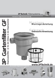 3P Gartenfilter Gebrauch - ABW