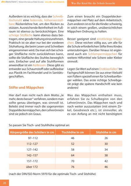 zum Schulbeginn 2011 - Stiftsschule Bielefeld