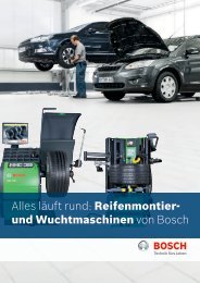Alles läuft rund: Reifenmontier- und Wuchtmaschinen von Bosch