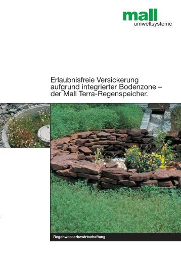 Regenwasserversickerung-Terra-Regenspeicher - Mall GmbH