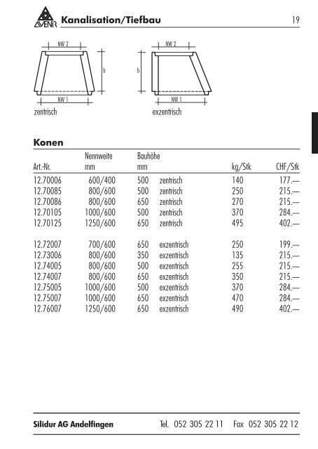 Gesamtpreisliste (PDF) - Die Silidur AG