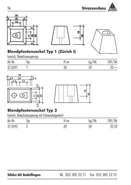 Gesamtpreisliste (PDF) - Die Silidur AG