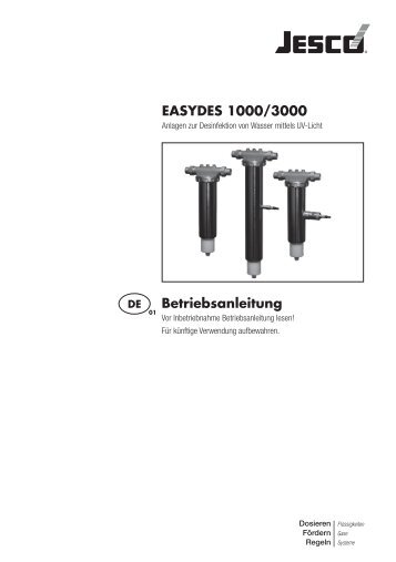 EASYDES 1000/3000 Betriebsanleitung - Lutz-Jesco GmbH