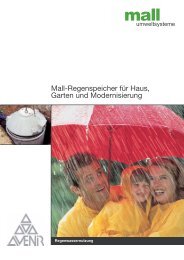 Mall-Regenspeicher für Haus, Garten und ... - Die Silidur AG