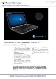 HP Pavilion dv7-6103eg Entertainment Notebook ... - Diskontcomputer