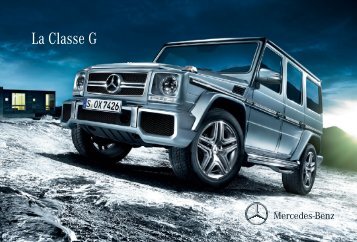 Télécharger la brochure Classe G (PDF) - Mercedes-Benz France