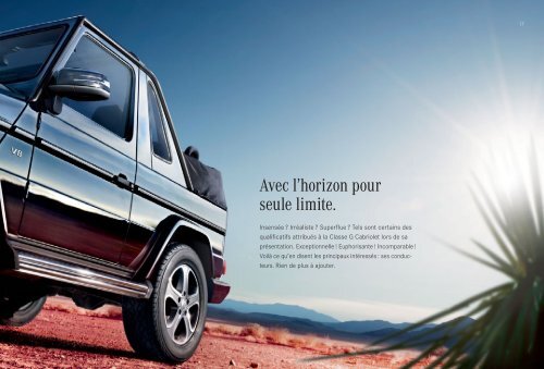 Télécharger la brochure Classe G (PDF) - Mercedes-Benz France