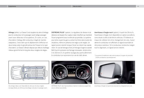 Télécharger la brochure Classe G (PDF) - Mercedes-Benz France