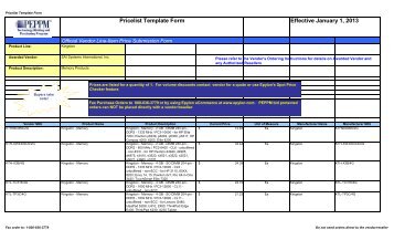 Current Price List (PDF) - Peppm