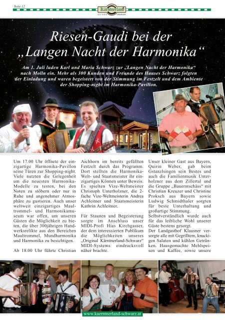 Riesen-Gaudi bei der „Langen Nacht der Harmonika“ Riesen-Gaudi ...