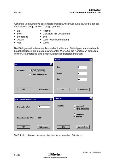 Technische Dokumentation FMTool Funktionsmodul Handbuch