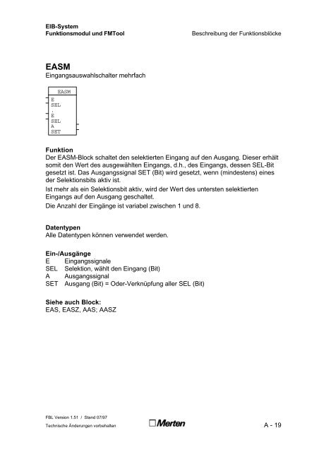 Technische Dokumentation FMTool Funktionsmodul Handbuch