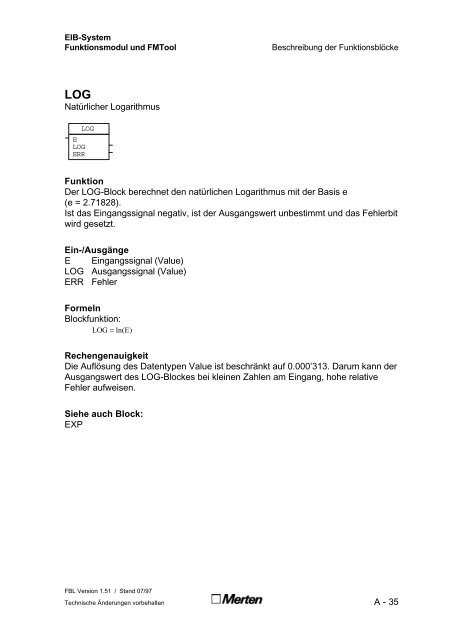 Technische Dokumentation FMTool Funktionsmodul Handbuch