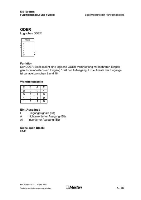 Technische Dokumentation FMTool Funktionsmodul Handbuch