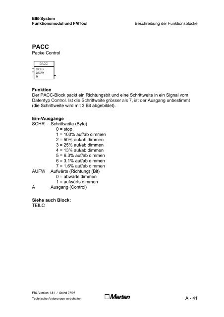 Technische Dokumentation FMTool Funktionsmodul Handbuch