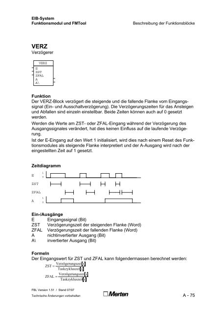 Technische Dokumentation FMTool Funktionsmodul Handbuch