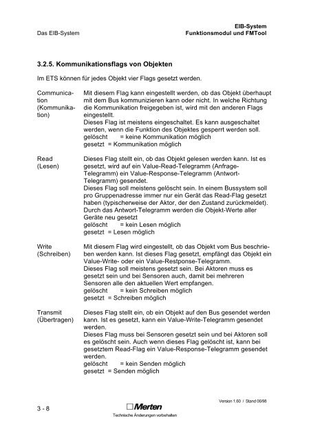 Technische Dokumentation FMTool Funktionsmodul Handbuch