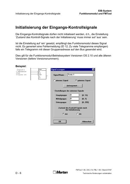 Technische Dokumentation FMTool Funktionsmodul Handbuch