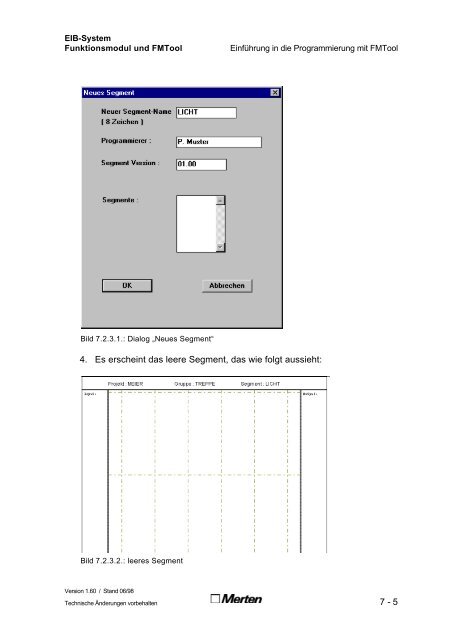 Technische Dokumentation FMTool Funktionsmodul Handbuch