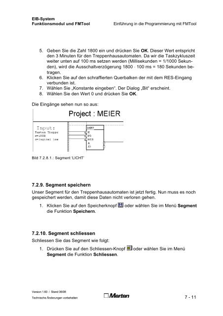 Technische Dokumentation FMTool Funktionsmodul Handbuch