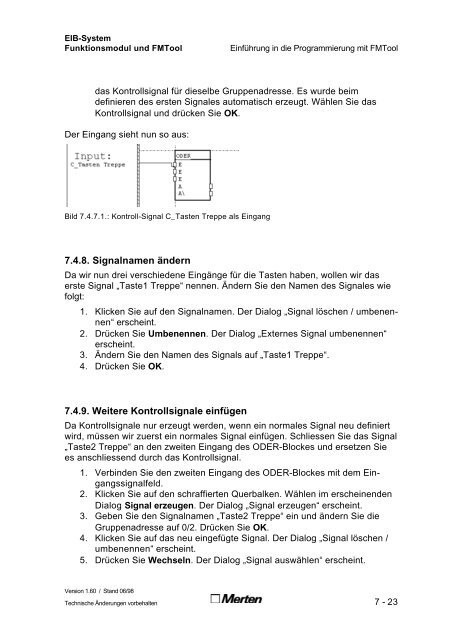 Technische Dokumentation FMTool Funktionsmodul Handbuch