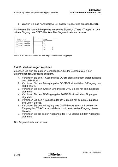 Technische Dokumentation FMTool Funktionsmodul Handbuch