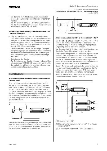 Elektronischer Transformator mit 1-10 V Steuereingang 105 W ...