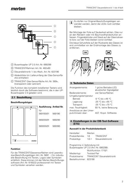 623190 TRANCENT Steuerelektronik 1 bis 4fach