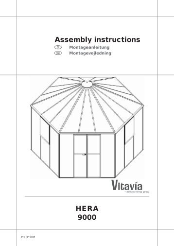 HERA 9000 Assembly instructions - OPJ Handel A/S