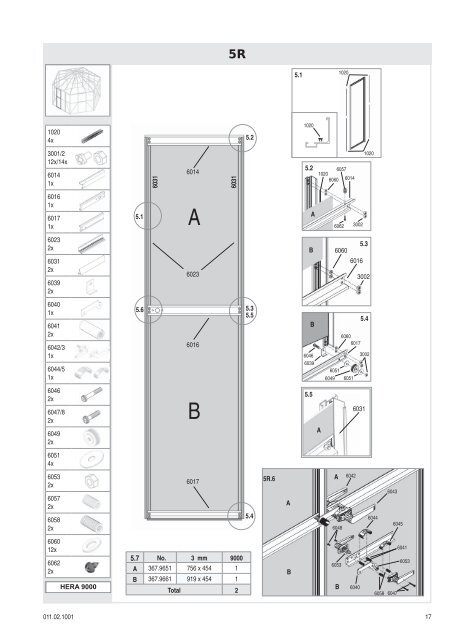 HERA 9000 Assembly instructions - OPJ Handel A/S