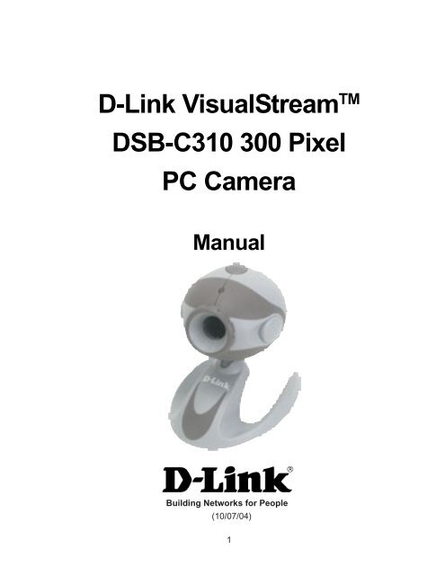 D-LINK VISUAL STREAM DSB-C110 DRIVERS FOR WINDOWS 7 D-LINK VISUAL STREAM DSB-C110 DRIVER UPDATE