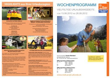 WOCHENPROGRAMM - Tiroler Oberland