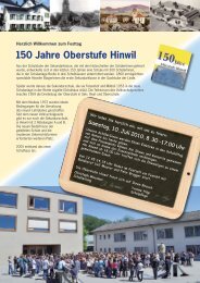 150 Jahre Oberstufe Hinwil - ZOFA