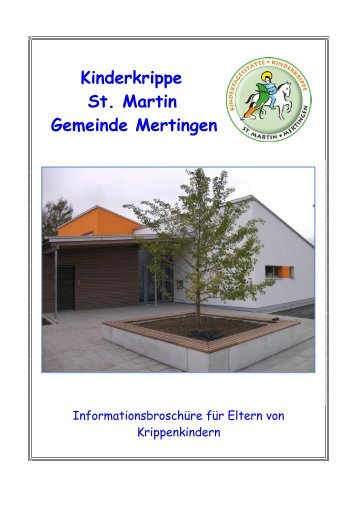 Elternbroschüre der Kinderkrippe St. Martin - Mertingen