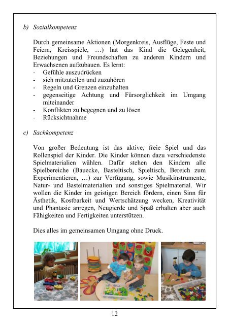 Elternbroschüre der Kinderkrippe St. Martin - Mertingen