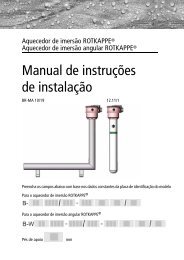 Manual de instruções de instalação - Mazurczak Elektrowärme GmbH