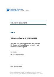 Wirtschaft Saarland 1959 bis 2009