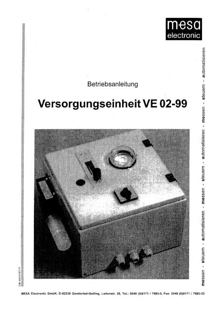 T168 - MESA Electronic GmbH