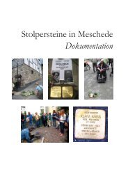 Stolpersteine in Meschede Dokumentation