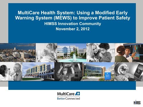 MultiCare Health System: Using a Modified Early Warning System ...